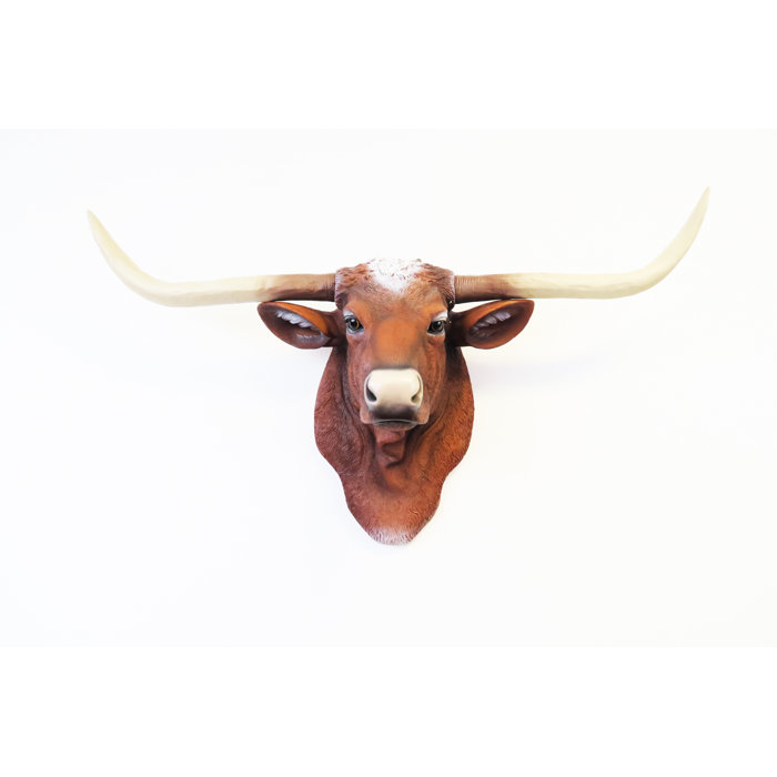 Millwood Pines Longhorn Head Wall Décor Wayfair